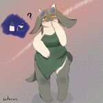 1:1 2025 3_toes 4_fingers anthro apron apron_only barefoot belly big_breasts bottle breasts cat_smile circle_eyebrows claws clothing cocktail_glass container cup dragon drinking_glass eyebrows eyewear eyewear_on_head feet female finger_claws finger_on_mouth fingers glass glass_container glass_cup gold_ear_piercing gradient_background green_apron green_clothing grey_body half-closed_eyes head_tilt heart_symbol hi_res horn ichous latte_(sme4) milk_bottle milk_container multicolored_body mythological_creature mythological_scalie mythology narrowed_eyes orange_eyes overweight overweight_anthro overweight_female pupils question_mark scalie signature simple_background slit_pupils solo sunglasses sunglasses_on_head tail tan_body thick_thighs toe_claws toes white_eyebrows wide_hips