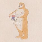  animated anthro balls belly bodily_fluids breasts canid canine canis chubby_male clothing cum cum_in_jockstrap cum_on_penis domestic_dog ejaculation genital_fluids genitals inkyflush jockstrap male mammal moobs musk musk_clouds musk_fetish musky_cock overweight overweight_male penis precum slightly_chubby solo underwear 