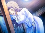  1girl clothed clothed_masturbation eyes_closed fingering game_cg hand_in_panties long_hair masturbation open_mouth panties pussy_juice solo underwear 