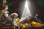  armband armbands bdsm belt blonde_hair blue_eyes bondage boots bound breast_bondage breasts brown_hair cloth_gag final_fantasy final_fantasy_viii final_fantasy_x final_fantasy_x-2 gag hogtie long_skirt quistis_trepe skirt yuna 