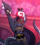 2026 aquatic arms_above_head beak black_body black_clothing black_dress blurred_background blush blush_lines bodily_fluids breasts cephalopod clothing coleoid dark_body dark_skin demon demon_humanoid detailed_background dominant dominant_male dress drooling edwin_(poparc_nsfw) exposed_breasts female forced forced_exposure forced_spreading genital_fluids genitals hair hands_behind_head hazbin_hotel hellaverse hi_res highlights_(coloring) horizontal_pupils humanoid jewelry long_hair male male/female mollusk necklace nipples octopodiform open_mouth open_smile pink_hair poparc_nsfw pupils red_sclera restrained restrained_arms restrained_by_tentacles saliva sex skull_ear_ring slit_pupils smile spread_legs spreading submissive submissive_female submissive_humanoid suckers sweat teeth tentacle_around_arm tentacle_around_breast tentacle_around_leg tentacle_around_neck tentacle_around_waist tentacle_sex tentacles torn_clothing torn_dress vaginal_fluids vaginal_rubbing velvette_(hazbin_hotel) vulva white_eyes white_highlights yellow_sclera