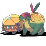  blue_eyes bright_pupils closed_mouth dottler full_body looking_ahead no_humans nostrils pokemon pokemon_(creature) saboteri_(savot) shadow simple_background white_background white_pupils 
