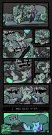 ambiguous_gender belly black_body black_fur blue_body blue_fur blue_nose chespin comic dialogue digestion duo eclairscollection ellipsis fatal_vore feeding fur generation_4_pokemon generation_6_pokemon gulp_(sound_effect) hi_res hymin_(hybrid-mind) male multicolored_body multicolored_fur nintendo oral_vore pokemon pokemon_(species) shinx sleeping sound_effects speech_bubble swallowing tail time_skip two_tone_body two_tone_fur vore vowelless vowelless_sound_effect zzz