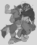  2025 anal anal_penetration anthro balls blush bottomless bottomless_anthro bottomless_male canid canine claws clothed clothed_sex clothing clothing_around_one_leg digital_media_(artwork) duo eye_contact finger_claws footwear fur genitals greyscale handjob hi_res humanoid_genitalia humanoid_penis hyena looking_at_another male male/male mammal monochrome one_leg_up partially_clothed paws penetration penile penile_penetration penis penis_in_ass raised_leg sex simple_background socks spots spotted_hyena standing standing_sex tail teeth toe_claws tongue tongue_out tritscrits underwear underwear_around_one_leg underwear_down white_background 