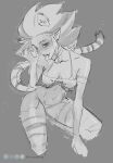 2023 4_fingers animal_humanoid arm_support armwear artist_name bare_shoulders bedroom_eyes bent_leg biped blush blush_lines bra breasts cat_humanoid cat_print clothed clothed_female clothed_humanoid clothing collar collar_tag collarbone curved_eyebrows curved_tail digital_drawing_(artwork) digital_media_(artwork) disney ear_piercing ear_stud eda_clawthorne elbow_gloves eyebrows eyelashes felid felid_humanoid feline feline_humanoid fellatio_gesture female fingers fuaxgoode gesture glistening glistening_arms glistening_breasts glistening_clothing glistening_legwear glistening_thigh_highs gloves grey_background greyscale hair handwear head_tilt hi_res high-angle_view humanoid humanoid_pointy_ears inner_ear_fluff iris kneeling ko-fi ko-fi_logo legwear lipstick logo long_eyelashes looking_at_viewer looking_up looking_up_at_viewer makeup mammal mammal_humanoid markings mastodon_(social_media) mastodon_logo mature_female mature_humanoid medium_hair monochrome narrowed_eyes navel newgrounds newgrounds_logo open_mouth pattern_clothing pattern_legwear pattern_thigh_highs piercing pointy_ears pointy_nose pose prick_ears print_bra print_clothing print_underwear pupils seductive simple_background sketch small_breasts solo striped_clothing striped_legwear striped_markings striped_tail striped_thigh_highs stripes suggestive suggestive_gesture tail tail_markings teeth text the_owl_house thick_thighs thigh_highs tongue tongue_out tuft twitter twitter_logo underwear website_logo witch_(the_owl_house)