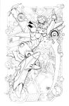  1girl airplane_wing andrew_griffith autobot energy_sword humanoid_robot mechanical_wings robot robot_girl solo sword the_transformers_(idw) thighs transformers weapon windblade wings 