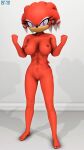  2022 3d_(artwork) 9:16 abs anthro areola big_breasts biped breasts clenched_fists confident daveman1000 digital_media_(artwork) echidna eyelashes feet female frown full-length_portrait genitals hair hi_res humanoid_feet looking_at_viewer mammal monotreme nails narrowed_eyes nipples nude plantigrade portrait pose purple_eyes pussy raised_arms red_areola red_body red_nipples sega shade_the_echidna skinny solo sonic_chronicles:_the_dark_brotherhood sonic_the_hedgehog_(series) source_filmmaker 