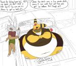  ampharos anthro belly big_belly bone duo embarrassed english_text female female/female generation_1_pokemon generation_2_pokemon hi_res huge_thighs hyper hyper_thighs immobile jeannette_(thatoneaceguy) light_truck marowak nintendo obese overweight pickup_truck pokemon pokemon_(species) rumbling_stomach sound_effects text thatoneaceguy thick_thighs truck_(vehicle) valentina_(thatoneaceguy) vehicle 