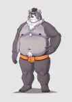  2023 anthro belly big_belly bulge clothing hi_res kemoniku120 kemono male mammal moobs navel nipples overweight overweight_male solo underwear 