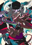  1boy absurdres bandana black_bandana black_nails commentary_request eyeshadow facepaint fangs fingernails gekijouban_mononoke hair_between_eyes highres hikimayu kusuriuri_(gekijouban_mononoke) long_bangs long_fingernails looking_at_viewer makeup male_focus mochizuki_kei mononoke nail_polish official_art pointy_ears purple_lips second-party_source sharp_fingernails snake solo sword sword_of_exorcism weapon white_hair 