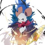  anthro cloak clothed clothing ear_scar ericlooksup female impact_lines mammal mina_(mina_the_hollower) mina_the_hollower mouse murid murine pantsless red_cloak red_clothing red_topwear red_vest rodent scar solo topwear vest whip yacht_club_games 
