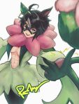  1girl :d ahoge animal_ears black_hair blue_eyes breast_curtains breasts center_opening cleavage commentary cosplay domino_mask dress ear_covers eye_mask flower_trick_(pokemon) fuji_kiseki_(umamusume) gloves green_dress green_gloves green_pantyhose hair_between_eyes horse_ears horse_girl large_breasts looking_at_viewer mask meowscarada meowscarada_(cosplay) multicolored_hair navel open_mouth pantyhose pokemon rollinzart short_hair sidelocks signature simple_background single_ear_cover smile snapping_fingers solo standing stomach teeth umamusume upper_teeth_only white_background 