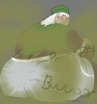  anthro beanie big_butt bottomwear brown_body brown_fur butt chasekit clothing fart fart_cloud fart_fetish fur generation_3_pokemon hair hair_over_eyes hat headgear headwear hi_res huge_butt mammal nintendo pilosan pokemon pokemon_(species) shirt shorts slaking sloth topwear white_hair xenarthran 