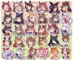  6+girls @_@ absurdres adjusting_clothes adjusting_headwear agnes_tachyon_(tach-nology)_(umamusume) agnes_tachyon_(umamusume) ahoge aiguillette animal_ears aqua_bow aqua_bowtie aqua_socks armband armor ascot asymmetrical_gloves bag bandaid bandaid_on_leg bandeau bare_shoulders beanie between_breasts black_ascot black_bow black_coat black_gem black_gloves black_hair black_jacket black_necktie black_pantyhose black_shirt black_shrug black_skirt blue_bow blue_coat blue_dress blue_eyes blue_flower blue_gloves blue_hairband blue_hat blue_jacket blue_rose blue_sailor_collar blue_scarf blue_sports_bra blue_wrist_cuffs blunt_bangs blush boots bow bowtie braid breasts brooch brown_eyes brown_hair brown_hat buruma buttons candy cape carrot center_frills chanchanko_(clothes) checkered_ribbon cleavage_cutout closed_eyes closed_mouth clothing_cutout coat coffee_mug collared_shirt commentary crown cup daiwa_scarlet_(peak_blue)_(umamusume) daiwa_scarlet_(umamusume) dantsu_flame_(center_spotlight)_(umamusume) dantsu_flame_(umamusume) detached_sleeves dice dice_necklace dice_pendant domino_mask double-breasted double-parted_bangs dream_journey_(reminder_of_dreamland)_(umamusume) dream_journey_(umamusume) dress ear_bow ear_covers ear_ornament ear_ribbon ear_scrunchie ear_tag earrings ears_through_headwear eating el_condor_pasa_(el_numero_1)_(umamusume) el_condor_pasa_(umamusume) english_commentary epaulettes eye_mask eyewear_strap fang fenomeno_(black_flames_of_the_righteous_spirit)_(umamusume) fenomeno_(umamusume) fingerless_gloves flipped_hair flower flower-shaped_pupils flower_in_eye food frilled_coat frilled_jacket frills gem glasses gloves goggles goggles_around_neck gold_boots gold_corset gold_hairband gold_ship_(red_strife)_(umamusume) gold_ship_(umamusume) green_gem green_jacket green_sailor_collar green_sleeves grey_hair grey_hat grey_tail hair_between_eyes hair_intakes hair_ornament hair_over_one_eye hairband hairclip half_up_braid half_up_half_down_braid haru_urara_(bestest_prize)_(umamusume) haru_urara_(umamusume) hat hat_flower headband heart highres hime_cut holding holding_candy holding_carrot holding_cup holding_food holding_lollipop horse_ears horse_girl horse_tail horseshoe_hat_ornament horseshoe_ornament jacket jewelry jungle_pocket_(champion's_battle_cry)_(umamusume) jungle_pocket_(umamusume) kitasan_black_(gilded_shrine_to_glory)_(umamusume) kitasan_black_(umamusume) kouhaku_nawa lab_coat large_breasts lightning_bolt_print lightning_bolt_symbol lollipop long_hair long_hair_between_eyes long_sleeves looking_at_viewer manhattan_cafe_(creeping_shadow)_(umamusume) manhattan_cafe_(umamusume) mask matikanetannhauser_(clippety-tippety-clop)_(umamusume) matikanetannhauser_(umamusume) medal medium_hair megbanned meisho_doto_(turbulent_blue)_(umamusume) meisho_doto_(umamusume) mejiro_mcqueen_(frontline_elegance)_(umamusume) mejiro_mcqueen_(umamusume) mini_crown mismatched_gloves mug multicolored_hair multicolored_hairband multicolored_jacket multiple_girls multiple_rings nakayama_festa_(shichuukyuukatsu)_(umamusume) nakayama_festa_(umamusume) neckerchief necklace necktie newsboy_cap notched_ear oguri_cap_(starlight_beat)_(umamusume) oguri_cap_(umamusume) one_eye_closed onigiri open_clothes open_mouth orange_hair orange_tail orfevre_(control)_(umamusume) orfevre_(umamusume) pants pantyhose parallel_hairclips peaked_cap pillbox_hat pink_ascot pink_buruma pink_cape pink_crown pink_hair pink_hairband pink_headband pinwheel pinwheel_hair_ornament pleated_skirt ponytail puffy_sleeves purple_bow purple_eyes purple_hair purple_ribbon purple_vest red_bow red_buruma red_cape red_coat red_dress red_eyes red_gloves red_headband red_jacket red_neckerchief red_shirt ribbon rice_shower_(rosy_dreams)_(umamusume) rice_shower_(umamusume) ring rope rose sailor_collar sakura_bakushin_o_(blossom_in_learning)_(umamusume) sakura_bakushin_o_(umamusume) satono_diamond_(natural_brilliance)_(umamusume) satono_diamond_(umamusume) scarf shimenawa shirt short_hair short_necktie shoulder_armor shoulder_bag shrug_(clothing) side_cape silence_suzuka_(innocent_silence)_(umamusume) silence_suzuka_(umamusume) single_ear_cover single_earring single_epaulette single_hair_streak skirt sleeveless sleeveless_dress sleeveless_jacket sleeves_past_fingers sleeves_past_wrists smile socks special_week_(special_dreamer)_(umamusume) special_week_(umamusume) speech_bubble sports_bra star_brooch stay_gold_(sunlit_outsider)_(umamusume) stay_gold_(umamusume) stopwatch stopwatch_around_neck strap_between_breasts streaked_hair striped_armband striped_clothes striped_hairband striped_headwear striped_socks super_creek_(murmuring_stream)_(umamusume) super_creek_(umamusume) sweater symbol-shaped_pupils symbol_in_eye symboli_rudolf_(emperor's_path)_(umamusume) symboli_rudolf_(umamusume) t.m._opera_o_(o_sole_suo!)_(umamusume) t.m._opera_o_(umamusume) tail tamamo_cross_(fast_as_lightning)_(umamusume) tamamo_cross_(umamusume) teeth thighhighs thought_bubble tiara tilted_headwear tokai_teio_(peak_joy)_(umamusume) tokai_teio_(umamusume) twintails two-tone_hair two-tone_hairband two-tone_jacket two-tone_skirt umamusume upper_teeth_only v vertical-striped_clothes vertical-striped_headwear very_long_hair vest vodka_(umamusume) vodka_(wild_top_gear)_(umamusume) w white_ascot white_boots white_coat white_gloves white_hair white_jacket white_pants white_pantyhose white_shirt white_streaks white_thighhighs wrist_belt wrist_cuffs wristband yaeno_muteki_(blazed_head_covered_fists)_(umamusume) yaeno_muteki_(umamusume) yellow_bandeau yellow_coat yellow_eyes yellow_jacket yellow_neckerchief yellow_necktie yellow_shirt yellow_sweater zig-zag_part 