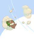  commentary_request crying crying_with_eyes_open cutting_hair highres mikadzuki_(3kzzzk) orange_eyes pokemon pokemon_(creature) severed_hair tears whimsicott wind 
