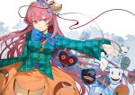  1girl absurdres annotation_request blue_bow blue_bowtie blue_fire bow bowtie breasts bubble_skirt buttons closed_mouth commentary_request copyright_request fire fox_mask gundam hata_no_kokoro highres jojo_no_kimyou_na_bouken kimetsu_no_yaiba kirby_(series) long_hair long_sleeves looking_at_viewer made_in_abyss majora_(zelda) mask mask_on_head medium_breasts naruto_(series) noroi:_the_curse persona persona_5 pink_eyes pink_hair plaid_clothes plaid_shirt shimiya_jin shirt skirt skirt_cutout solo star_(symbol) stone_mask_(jojo) telekinesis tenkuu_shinpan the_legend_of_zelda the_legend_of_zelda:_majora's_mask thighs tokyo_ghoul touhou very_long_hair 