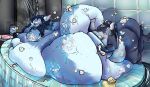 2026 anthro bathing bathroom bby_female belly belly_expansion big_belly big_butt big_tail blue_body blue_fur blue_hair bubble butt cleaning digital_media_(artwork) donut_(chaoswaffle) dragon duo expansion fatty-sashimi female french_artist fur furred_dragon furred_scalie hair hand_on_butt hi_res horn huge_belly huge_butt hyper hyper_butt komi_(fatty-sashimi) love male male/female moobs morbidly_obese morbidly_obese_male mythological_creature mythological_scalie mythology nude nude_anthro obese obese_female obese_male overweight overweight_female overweight_male romantic romantic_couple scalie showering size_difference slightly_chubby soap sponge_bath stuck tail weight_gain whale_dragon