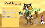 2024 animal_genitalia animal_penis anthro balls blizzate blue_eyes bobcat caracal caracal_(genus) character_name cheetah clothed clothing dated digital_media_(artwork) english_text facial_markings felid feline feline_genitalia feline_penis felis fur genitals green_clothing head_markings hybrid leopard long_feet long_legs lynx male mammal markings orange_body pantherine pantsless pawpads paws penis scratch_the_wildcat sheath slim solo spots spotted_body tall text tiger wildcat