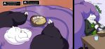 2026 anthro asriel_dreemurr batspid2 belly big_belly big_butt blobby bovid butt butt_smother caprine deltarune dialogue english_text female food goat hi_res huge_belly huge_butt hyper hyper_belly hyper_butt mammal mature_female morbidly_obese morbidly_obese_anthro morbidly_obese_female mother_(lore) mother_and_child_(lore) mother_and_son_(lore) obese obese_anthro obese_female overweight overweight_anthro overweight_female parent_(lore) parent_and_child_(lore) parent_and_son_(lore) rumbling_stomach size_difference smothering son_(lore) text toriel undertale undertale_(series)