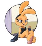 alpha_channel anthro bonita_(gaturo) bunny_costume clothing costume feet female foot_fetish foot_play footjob fur hi_res male male/female orange_body orange_fur sex solo toon_draw