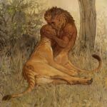 absurd_res anthro arm_tattoo duo face_hug face_hugging felid female feral gorbitu head_tattoo hi_res humanoid_face humanoid_pointy_ears khiladarah kissing lomibu love male male/female mammal mythological_creature mythological_sphinx mythology pawpads paws pointy_ears reunion shanikafaceless tail tail_tattoo tail_tuft tattoo tenderness tuft