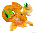 alastrine_claudius anus autocunnilingus balls bat_pony bat_wings big_balls big_penis butt crotch_breasts cunnilingus digital_media_(artwork) equid equine fangs genitals green_eyes hair hasbro herm hi_res horse intersex long_hair long_tail magic magic_hands mammal masturbation membrane_(anatomy) membranous_wings my_little_pony nipples nude open_mouth oral oral_masturbation orange_body penis pony quadruped raised_leg raised_tail raised_wings rear_view sex simple_background skandikuwu smile solo tail teeth tongue tongue_out vaginal vaginal_masturbation vulva wings yellow_haie