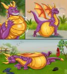  activision belly big_(disambiguation) dragon duo hi_res lionbreed male male/male sleeping spyro spyro_the_dragon swallowing vore vorebelly 
