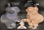  anon anthro ape balls belly belly_overhang belly_tattoo between_penises big_butt black_hair blizzard_entertainment bodily_fluids bukkake butt cum cum_on_body cumshot dialogue ejaculation fondling genital_fluids genitals glistening glistening_moobs gorilla grey_body group hair haplorhine hi_res huge_butt human humanoid_genitalia kneeling male male/male mammal moob_grab moobs musk nipples overwatch overweight overweight_anthro overweight_human overweight_male primate ramsacked roadhog_(overwatch) saggy_balls self_fondle sex standing standing_sex tattoo text thick_thighs trio white_hair winston_(overwatch) 