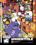  alphys annoying_dog artist_name burgerpants chicken_(food) commentary confetti english_commentary famitsu festival flower flowey_(undertale) food fried_chicken frisk_(undertale) furry furry_female highres holding_hands japanese_clothes kimono lantern mad_mew_mew mask mask_on_head mettaton mettaton_(box) mettaton_ex monster_kid_(undertale) muffet napstablook nelnal official_art paper_lantern papyrus_(undertale) sans_(undertale) temmie third-party_source toriel undertale undyne utdr_(toby_fox) 