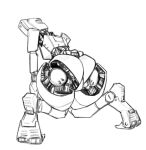  1girl arm_support ass ass_focus breasts commentary english_commentary exposed_internal_machinery facing_back faux_traditional_media from_behind full_body greyscale highres humanoid_robot joints kneeling medium_breasts monochrome on_floor onni_vanilla original presenting_own_ass presenting_own_body robot robot_girl robot_joints science_fiction simple_background sketch soles solo white_background 