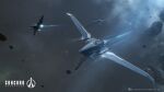  3d asteroid asteroid_field boulder cloud combat_ship_(eve_online) commentary company_logo company_name concord_assembly_(eve_online) daniel_matthews dated english_commentary eve_online exploration_ship_(eve_online) fleet floating floating_object floating_rock flying frigate_(eve_online) glowing grey_background grey_theme highres military_vehicle no_humans official_art outdoors photoshop_(medium) realistic redesign rock science_fiction space spacecraft star_(sky) starry_sky_background thrusters vehicle_focus zero_gravity 