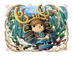  animal armor bamboo bamboo_forest forest helmet japanese_armor japanese_clothes nature no_humans off_shoulder one_piece one_piece_treasure_cruise reindeer tony_tony_chopper 