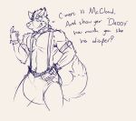  anthro canid canine canis daddy_kink dialogue diaper eye_patch eyewear hi_res male mammal muscular muscular_male nintendo pecs solo star_fox suspenders tenshokaiser text wolf wolf_o&#039;donnell 