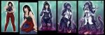 2022 3:1 absurd_res animal_humanoid aquatic aquatic_humanoid bangs black_clothing black_hair black_sclera black_topwear blue_body blue_hair blue_skin bottomwear breasts cephalopod cephalopod_humanoid cleavage clothed clothing comic cursed_object evelynn_(repeatedmeme_42) eye_growth female goo_creature growth hair hair_color_change hi_res human humanoid lovecraftian lovecraftian_(genre) maid_headdress maid_uniform mammal mollusk mollusk_humanoid monster monster_girl_(genre) monster_girl_encyclopedia multi_eye pants ponytail purple_body purple_skin red_bottomwear red_clothing red_pants sharp_teeth shoggoth_(mge) smile solo teeth tentacle_eye tentacle_growth tentacles tongue topwear transformation transformation_sequence transformed_clothing uniform white_clothing witchfiend yellow_eyes