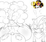anthro big_breasts big_butt blush blush_lines bovid breast_jiggle breasts butt caprine duo eulipotyphlan exclamation_point female flashing flashing_breasts flustered hedgehog hi_res huge_breasts huge_butt hyper hyper_breasts idw_publishing jiggling lanolin_the_sheep_(sonic) looking_at_breasts male mammal motion_lines open_mouth sega shadow_the_hedgehog sheep sonic_the_hedgehog_(comics) sonic_the_hedgehog_(idw) sonic_the_hedgehog_(series) sonic_x thought_bubble topwear_lift ultimateshadow