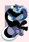 absurd_res anthro bent_legs black_body black_fur black_nose blue_body blue_fur bob-jiggles convenient_censorship crossover duo eyes_closed feet feet_up fist fluffy fluffy_tail fur hair hand_on_body hi_res hug johnny_pew legs_up long_tail looney_tunes male male/male mammal markings mephitid multicolored_body naturally_unclothed nude nude_anthro nude_male pitu_le_pew rounded_ears simple_background skunk spread_legs spreading standing striped_markings striped_tail stripes tail tail_markings the_sylvester_and_tweety_mysteries tiny_toon_adventures two_tone_body warner_brothers white_body white_fur