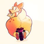 1:1 anthro backsack balls big_butt birdo birdo_(character) butt butt_focus dinosaur eyelashes genitals gynomorph hi_res huge_butt intersex mario_bros mario_kart_world nintendo one_eye_closed prehistoric_species reptile scalie solo thick_thighs trans_(lore) trans_woman_(lore) tysobro wide_hips wink