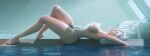 2026 3d_(artwork) absurd_res animal_humanoid areola beach_chair big_breasts big_butt bikini bikini_bottom black_bikini black_bikini_bottom black_clothing black_swimwear breasts butt cat_humanoid clothing colored_nails day digital_media_(artwork) eyes_closed feet felid felid_humanoid feline feline_humanoid female full-length_portrait glistening glistening_body glistening_skin hair hi_res humanoid inner_ear_fluff inside light long_hair lying mammal mammal_humanoid nails navel nipples on_back partially_submerged pink_areola pink_nipples portrait side_view solek_(artist) solga_(solek) solo sunlight swimming_pool swimwear toenails toes tuft two-piece_swimsuit water wet wet_body wet_skin white_hair white_nails white_toenails wide_hips