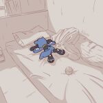 1:1 2026 3_fingers 3_toes advos ambiguous_gender anthro bed bed_covers bedding biped blue_body blue_fur blue_tail butt digital_drawing_(artwork) digital_media_(artwork) feet fingers fur furniture generation_4_pokemon inside lying lying_on_bed nintendo nude nude_ambiguous nude_anthro on_bed on_front pawpads paws pillow pokeball pokemon pokemon_(species) rear_view riolu solo tail toes window