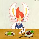 1:1 absurd_res ant anthro arthropod cinderace clothing female feral generation_8_pokemon glistening glistening_eyes group happy hi_res hymenopteran insect lagomorph mammal nintendo pokemon pokemon_(species) resetx solo_focus tail white_body