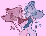 2026 after_kiss animal_ears animal_humanoid assertive assertive_female assertive_humanoid bedroom_eyes bell biped blush blush_lines blushing_profusely bodily_fluids breast_squish breasts breasts_frottage breath butt cute_fangs deltarune doll_joints duo eyebrows eyelashes fangs felid felid_humanoid feline feline_humanoid female female/female female_humanoid furrowed_eyebrows ghost hair half-closed_eyes heart_tail hug hugging_another humanoid irritable_ghost_(deltarune) looking_at_another looking_at_partner looking_pleasured mad_mew_mew mammal mammal_humanoid mew_mew_(undertale) motion_lines narrowed_eyes nude nude_female nude_humanoid one_fang open_mouth open_smile overwhelmed panting pigtails pink_(deltarune) pink_background pupils raised_eyebrow restricted_palette saliva saliva_on_tongue saliva_string seductive selfcest side_view simple_background sketch slim slim_female slim_humanoid smile smiling_at_another smiling_at_partner sound_effects spirit square_crossover squish standing steadmondslick sweat tail teeth thick_eyebrows tilde_after_text tongue torogao undertale_(series)