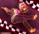 3d_(artwork) anthro bear big_breasts breasts davethew0lfnsfw digital_media_(artwork) disembodied_head fazclaire's_nightclub female five_nights_at_freddy's floating floating_head golden_freddy_(fnaf) hi_res mammal scottgames simple_background solo type_0_(cryptiacurves) yellow_body