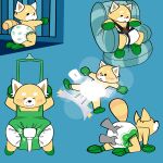 1:1 absurd_res ageplay aggretsuko ailurid all_fours ambiguous_gender anthro baby_bouncer baby_powder baby_seat black_nose blue_background blush blush_lines bondage_gear bondage_gloves booties brown_inner_ear clean_diaper clothed clothing container crib diaper diaper_change diaper_fetish disembodied_hand dot_eyes duo footwear fur green_booties green_clothing green_footwear green_handwear groping_diaper handwear hi_res infantilism kneeling looking_back looking_down looking_pleasured lying mammal markings mole_(marking) multicolored_body multicolored_fur multiple_scenes narrowed_eyes on_back open_mouth pattern_diaper red_panda resasuke ring_(marking) ringed_tail roleplay sanrio sex_toy simple_background simple_eyes sitting srbunny649 strapped_down striped_markings striped_tail stripes suspension tail tail_markings vibrator vibrator_on_diaper wand_vibrator wavy_mouth wavy_smile wearing_diaper white_body white_diaper white_ears white_fur yellow_body yellow_ears yellow_fur yellow_tail