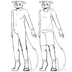  andromorph anthro domestic_cat featureless_chest featureless_crotch felid feline felis hi_res intersex jasper_(whinyfox) mammal model_sheet sketch solo whinyfox 