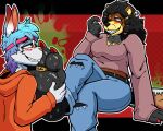 5:4 anthro big_feet bodily_fluids boots clothing colored_nails digit_ring duo embarrassed feet female foot_fetish foot_focus foot_rub foot_sniffing footwear generation_2_pokemon generation_8_pokemon hi_res jewelry male male/female nails nintendo pokemon pokemon_(species) ring scorbunny shoes slightly_chubby smelly smelly_feet smelly_shoes sniffing sodatusk sunny_flowers sweat sweaty_feet toe_ring toes ugg_boots umbra_rose ursaring