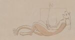 3_fingers 3_toes ahegao anthro bodily_fluids cum cum_on_body cum_on_self digital_drawing_(artwork) digital_media_(artwork) digitigrade dinosaur ejaculation eyes_closed facial_piercing feather_hair feathers feet fingers flowerdino genital_fluids genitals hadrosaurid hand_on_penis looking_pleasured male masturbation moan molniya monochrome nose_piercing nose_ring nude orgasm ornithischian ornithopod penile penile_masturbation penis piercing prehistoric_species pseudo_hair reptile ring_piercing scalie sepia shaded simple_background solo tail toes