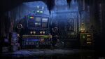 16:9 2_fingers alphus_(the_desolate_hope) artist_name big_arms blue_mouth digital_media_(artwork) electronics fingers green_eyes hi_res humanoid legless looking_down machine male not_furry official_art pupils radio robot robot_humanoid robotic_arm science_fiction scott_cawthon scottcawthon scottgames screen_eyes solo television television_static text the_desolate_hope wheel widescreen wire
