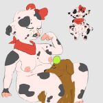 1:1 6_nipples absurd_res anthro ball bite biting_lip biting_own_lip bow_ribbon breasts brown_body clothing crotch_tuft cunnilingus deer digital_media_(artwork) domestic_pig duo equid equine female fingers fur hi_res hooved_fingers hooves horse hybrid kerchief looking_at_another lucky_(luckyhomie) luckyhomie male male/female mammal markings multi_nipple nipples nude oral pink_body princess_penelope reference_image self_bite sex simple_background smile spots spotted_body spotted_fur suid suine sus_(pig) tail tennis_ball tuft tusks vaginal