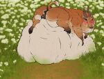 absurd_res alternative_fashion ambiguous_gender anatomically_correct animal_genitalia antelope backsack balls behind_another big_butt big_clitoris blush blushing_profusely bovid butt clitoris ear_blush eating eating_food eating_grass embarrassed farting_at_viewer female female_(lore) feral flower genitals herm hi_res intersex looking_at_viewer looking_back mammal matija_(shu_the_dragon) morbidly_obese obese overweight overweight_ambiguous overweight_female overweight_feral overweight_intersex penis piercing plant punk rear_view saiga_antelope sapient small_penis solo solo_focus startle startled struggling true_antelope uplifted vulva yonnixart