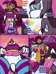 3:4 accessory alcid animal_humanoid anthro armless avian avian_arms avian_humanoid avian_legs balls bird blue_body blue_hair blue_scales blush body_gem bottomwear bracelet breasts brown_hair chastity_cage chastity_device clothed clothing clothing_lift collar colored_nails comic countershading deity dragonair duo english_text feathers female feminization generation_1_pokemon genitals group gynomorph hair hair_accessory hairclip hand_on_head harem harem_jewelry harem_outfit head_wings herm hi_res horn humanoid intersex jewelry lari legwear magic mouthless nails nintendo nipple_piercing nipples nullification on_lap penis penis_removal piercing pokemon pokemon_(species) pokemon_humanoid puffin purple_body purple_eyes purple_feathers purple_hair sandentwins scales sitting_on_lap skirt skirt_lift small_penis stockings text trio unusual_wing_placement upskirt_view veil wesley_(sandentwins) wings